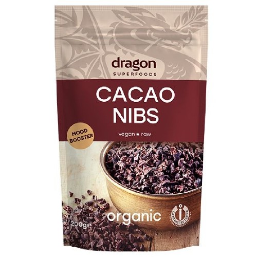 Miez din Boabe de Cacao Bio (Cacao Nibs) 200gr vitamix.ro Ciocolata