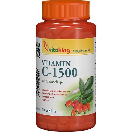 vitamina c 1500mg cu macese 60tab vitaking