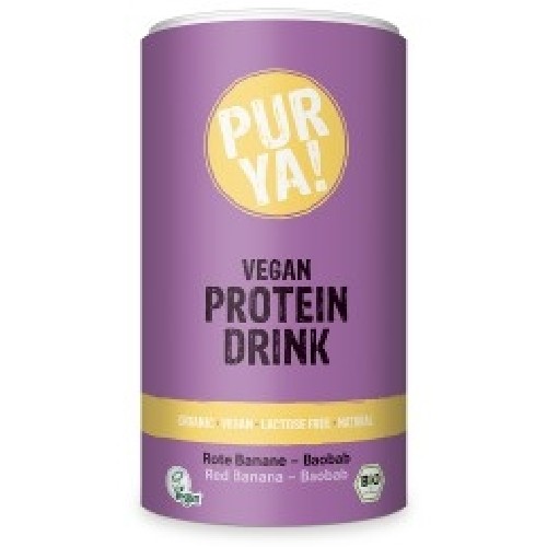 vegan protein drink banana-baobab bio 550gr purya