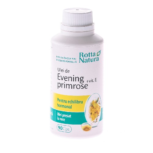 Evening Primrose + Vitamina E 90cps Rotta Natura vitamix.ro Produse pentru Ea