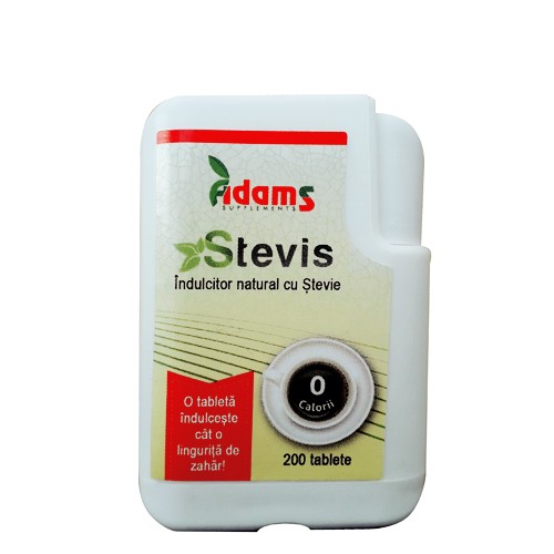 Stevis-Indulcitor natural cu stevie 200 tablete vitamix.ro Indulcitori