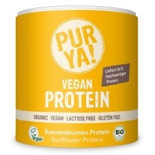 vegan protein din seminte de flarea soarelui bio 250gr purya