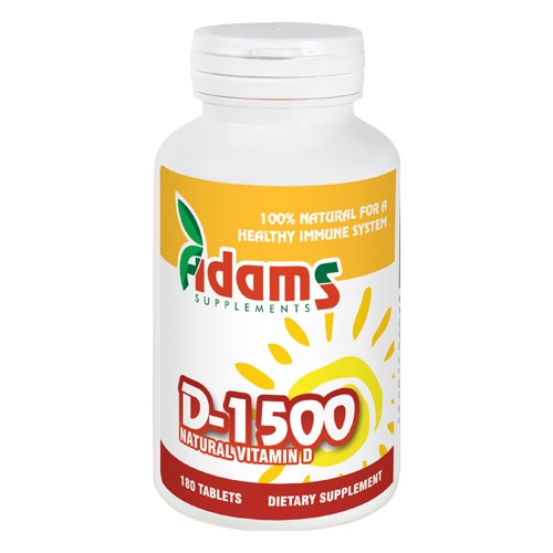Vitamina D-1500 180 Tab. Adams Supplements