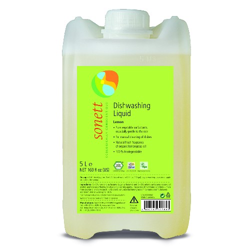 detergent ecologic pentru spalat vase cu lamaie 5l sonett