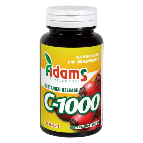 C-1000 cu macese 60tablete Adams Supplements vitamix.ro Vitamina C