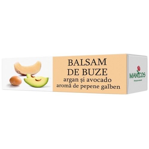 Balsam De Buze Argan, Avocado si Pepene Galben, 4.8 gr, Manicos vitamix.ro Produse pentru Ea