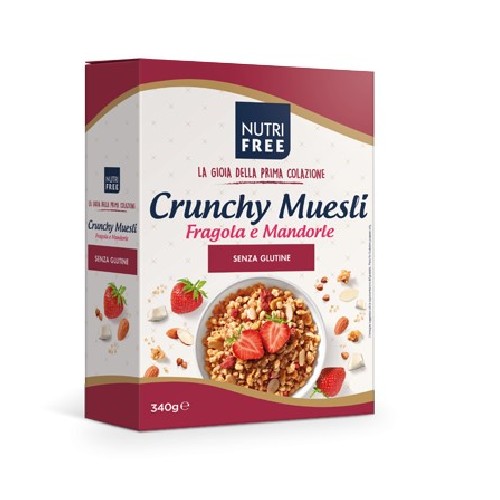 Crunchy Musli cu Capsuni si Migdale, 340g, NutriFree vitamix.ro Cereale si leguminoase fara gluten