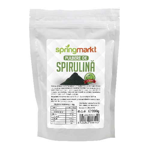 Spirulina + Orz verde, 30 comprimate, Biosunline