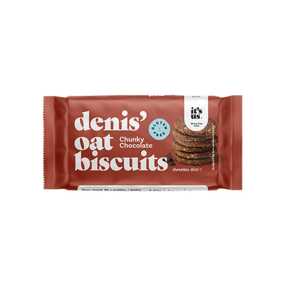 Biscuiti fara Gluten cu Fulgi de Ovaz si Ciocolata Denis 50gr It