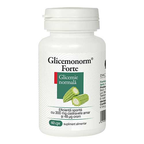 Glicemonorm Forte 60tab. Dacia Plant