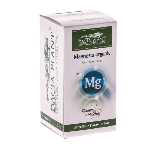 Magneziu Organic 60cpr Dacia Plant vitamix.ro Sistem nervos
