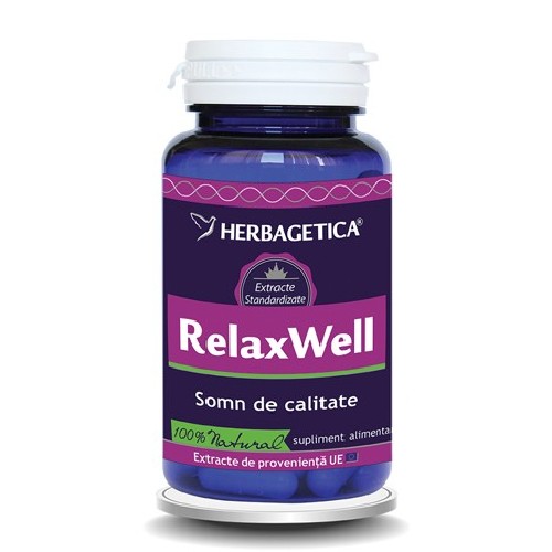 Relax Well 60cps Herbagetica vitamix.ro Somn usor