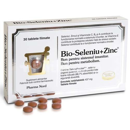Bio-Seleniu +Zinc 30cpr Pharma Nord vitamix.ro Multivitamine