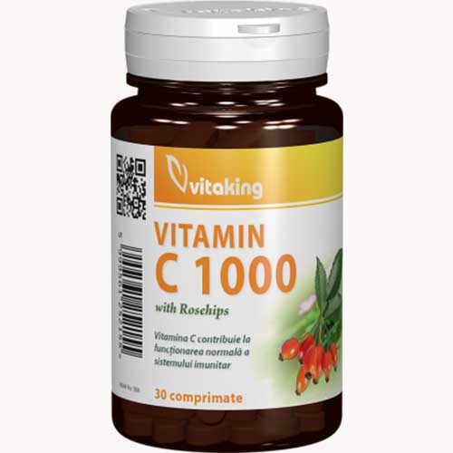 Vitamina C 1500 cu Macese 60cpr, Vitaking