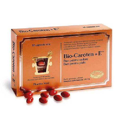 Bio-Caroten + E, 60cps, Pharma Nord vitamix.ro Sanatatea ochilor
