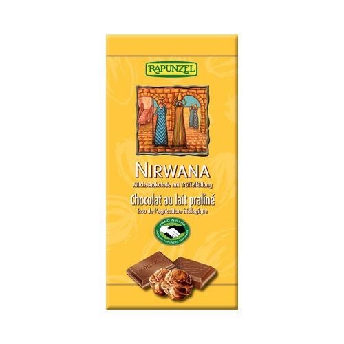 Ciocolata Nirwana cu crema de praline, Bio, 100gr, Rapunzel vitamix.ro Ciocolata
