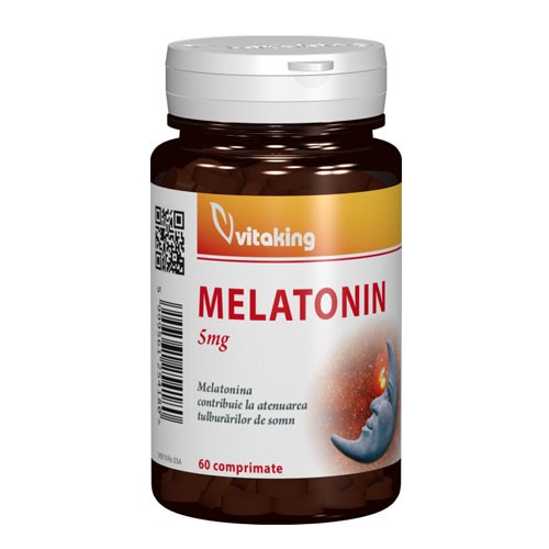 Melatonina 5mg 60cpr Vitaking vitamix.ro Somn usor