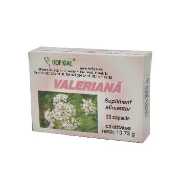 Valeriana 40cps Hofigal vitamix.ro Somn usor