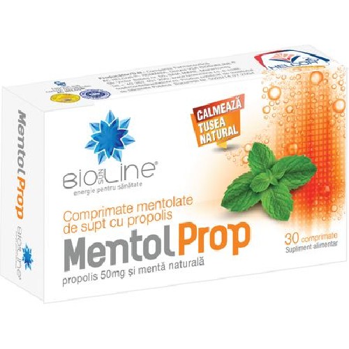 Mentol Prop Tablete Mentolate cu Propolis Helcor 30buc