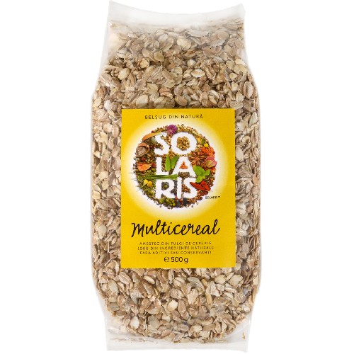 Fulgi de Cereale Amestec (multicereal, 500gr, Solaris 
