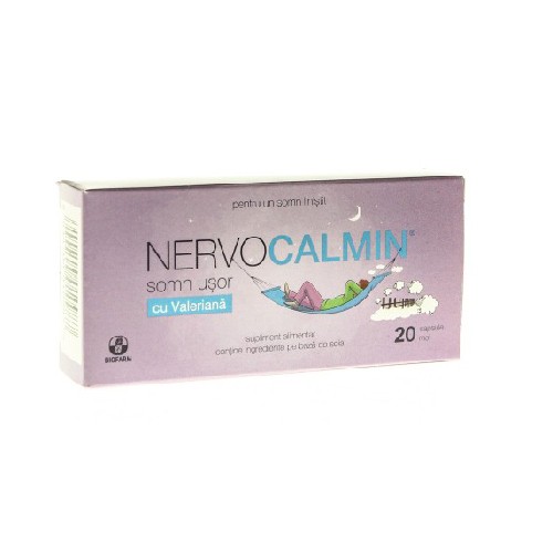 Nervocalmin Somn Usor cu Valeriana 20cps Biofarm