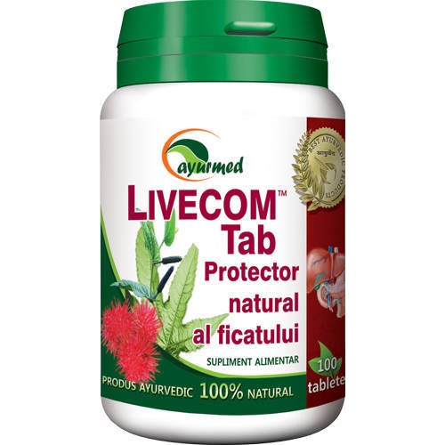 Livecom 100tab Ayurmed vitamix.ro Hepato-biliare
