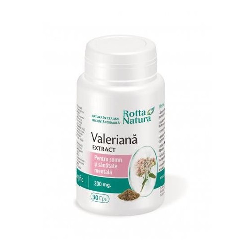 Valeriana Extract 30cps Rotta Natura vitamix.ro Somn usor