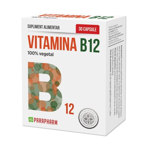 Vitamina B12, 30cps, Parapharm