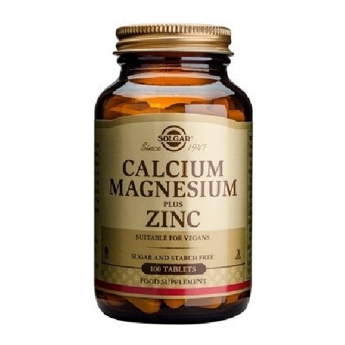 Calcium, Magnesium, Zinc 100tab Solgar vitamix.ro Produse pentru Ea
