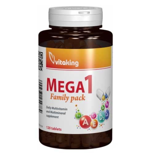 Multivitamina cu Minerale Mega 1 cu Folat Natural 120tab, Vitaki vitamix.ro Multivitamine