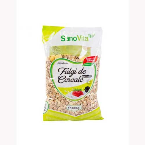 Fulgi De Cereale Si Porumb, 500g, Sano Vita