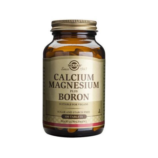 Calciu Magnesium+Boron, 100cps, Solgar