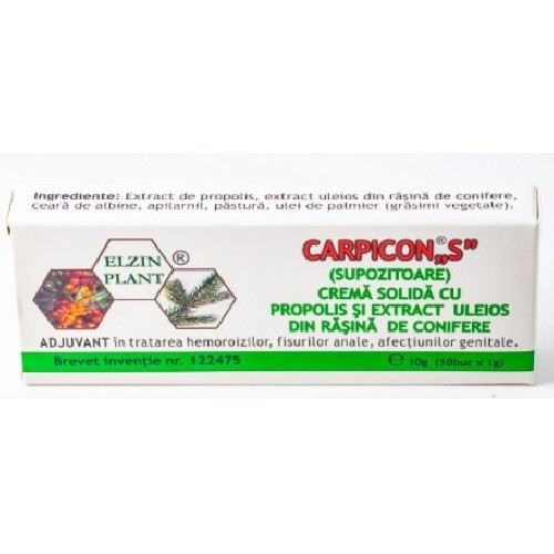 Supozitor Capricon 10x1gr Elzin Plant vitamix.ro Antiinflamator