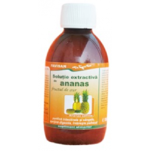 Solutie Extractiva de Ananas 200ml Favisan vitamix.ro Siropuri, gemuri