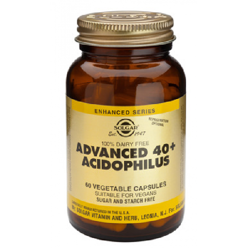 advanced 40+ acidophilus 60cps solgar