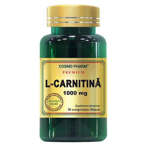 L-Carnitina 1000mg 30cpr Cosmopharm vitamix.ro Suplimente fitness