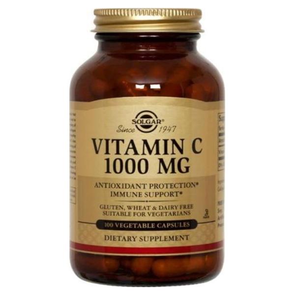 Vitamina C, 1000mg, 100cps, Solgar
