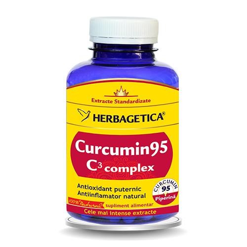 Curcumin95 C3 Complex 120cps Herbagetica vitamix.ro Antioxidanti