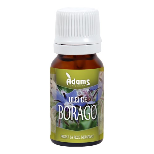 Ulei de Borago (Limba mielului), Adams Supplements, 10ml vitamix.ro Uleiuri cosmetice