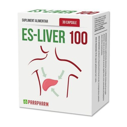 Es-Liver 100 30cps Parapharm vitamix.ro Hepato-biliare