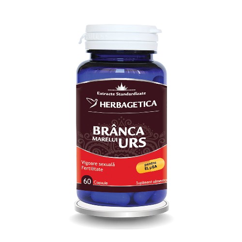 Branca Marelui Urs 60cps Herbagetica vitamix.ro Produse pentru Ea