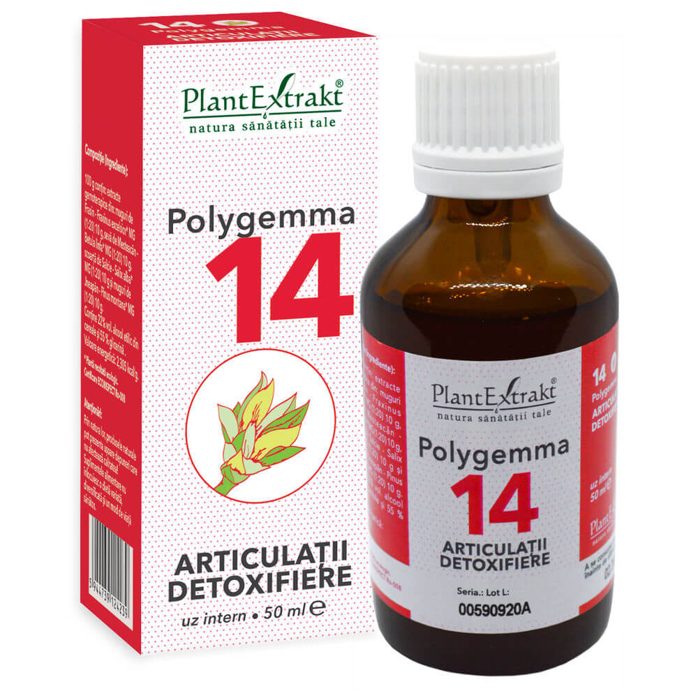 Polygemma 14 -Articulatii Detoxifiere- 50ml Plantextrakt