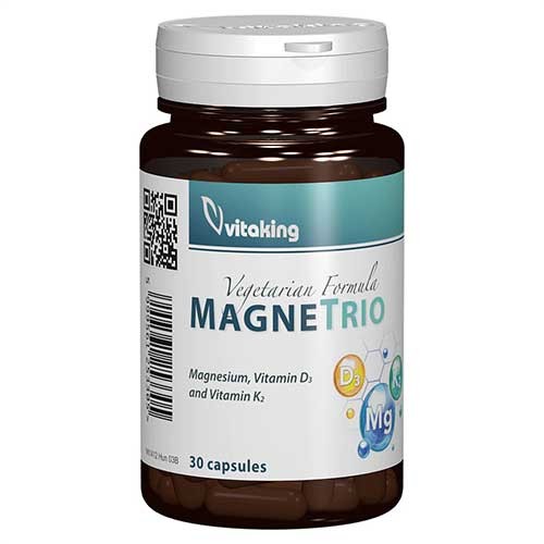 Magne Trio 9Magneziu+Vitamina K2+Vitamina D3) 30cps Vitaking vitamix.ro Multivitamine