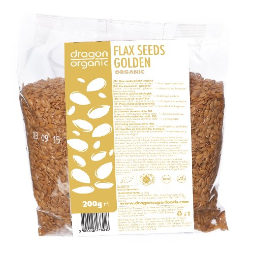 Seminte de In Aurii Bio 200gr Dragon Superfoods vitamix.ro Cereale