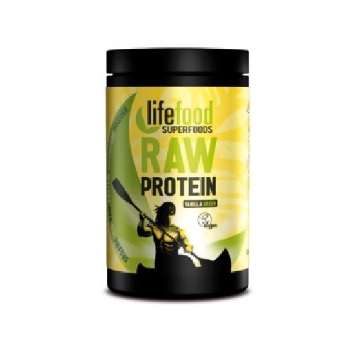 pudra proteica green vanilla superfood raw bio 450gr lifefood