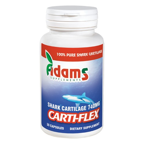 Carti-Flex : Cartilaj de rechin 740mg 30 capsule Adams vitamix.ro Articulatii sanatoase