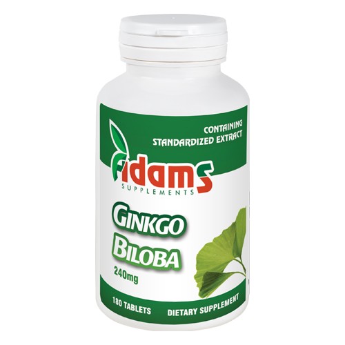 Ginkgo Biloba 180tab. Adams Supplements vitamix.ro Memorie