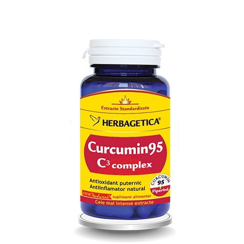 Curcumin C3 Complex 30cps Herbagetica vitamix.ro Memorie