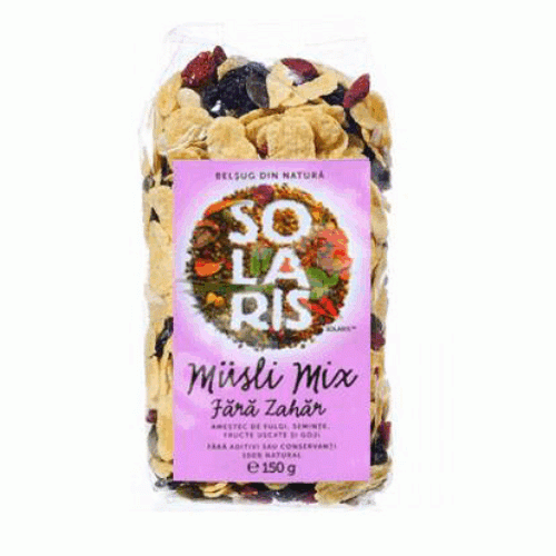 Musli Mix Fara Zahar 150gr Solaris vitamix.ro Cereale