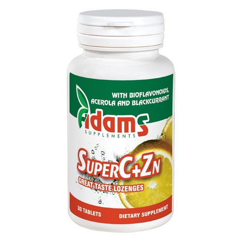 Super C+Zn 30tablete masticabile Adams Supplements